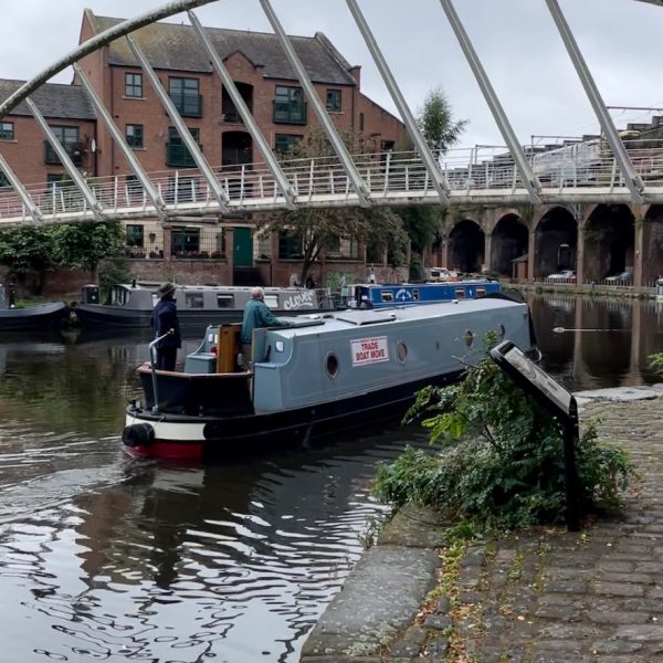 The Manchester Bee on the Manchester Ship Canal.